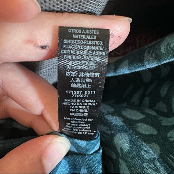 Fossil Key Per Quilted Purse Shoulder Bag Tote Brown Teal Floral Stitching Casua - Picture 14 of 15